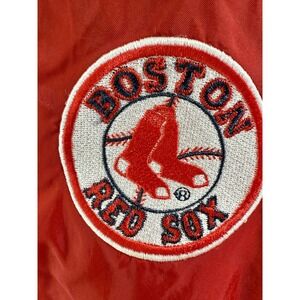 Boston Red Sox XL Red Windbreaker Jacket Adidas Full Zip‎ MLB Fan Apparel EUC